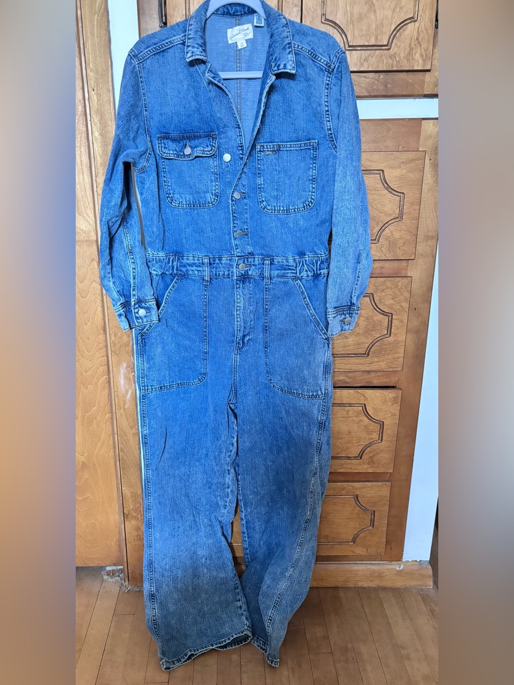 Universal Thread Blue Denim Relaxed Jumpsuit